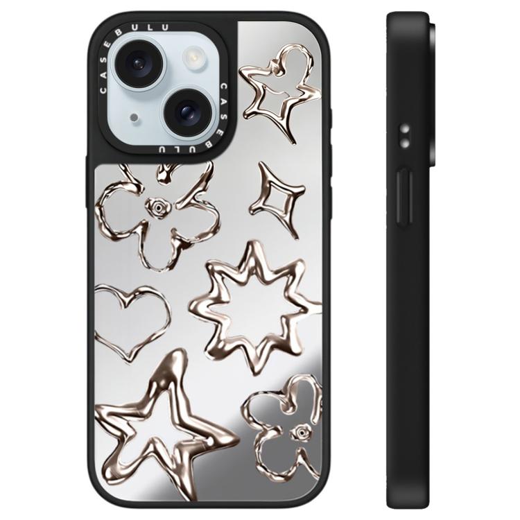Custodia per telefono con specchio e motivo "Uomo fluttuante", For iPhone 15 Plus, For iPhone 15