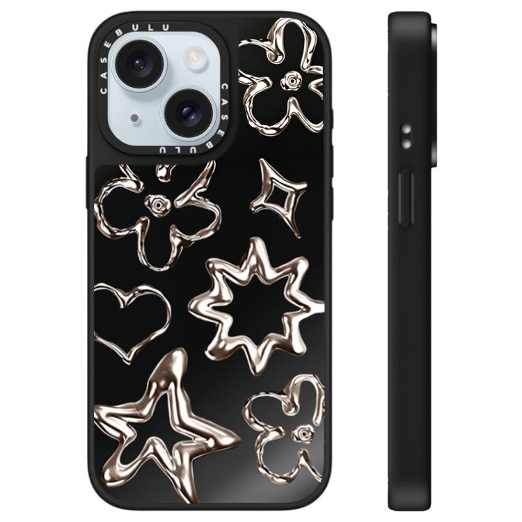 Custodia per telefono con specchio e motivo "Uomo fluttuante", For iPhone 15 Plus, For iPhone 15