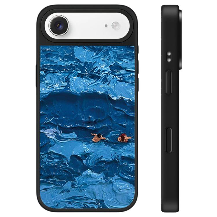 Custodia per telefono con specchio e motivo "Uomo fluttuante", For iPhone Air