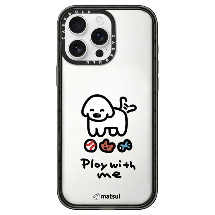 Custodia per telefono in acrilico trasparente con motivo a cani., For iPhone 16 Pro Max, For iPhone 16 Pro, For iPhone 16 Plus