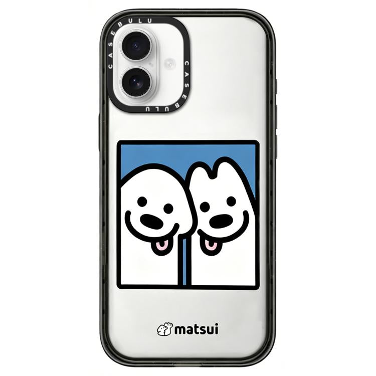 Custodia per telefono in acrilico trasparente con motivo a cani., For iPhone 16 Pro Max, For iPhone 16 Pro, For iPhone 16 Plus