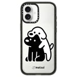 Custodia per telefono in acrilico trasparente con motivo a cani., For iPhone 16 Pro Max, For iPhone 16 Pro, For iPhone 16 Plus