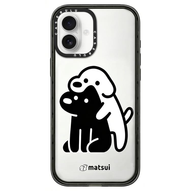 Custodia per telefono in acrilico trasparente con motivo a cani., For iPhone 16 Pro Max, For iPhone 16 Pro, For iPhone 16 Plus