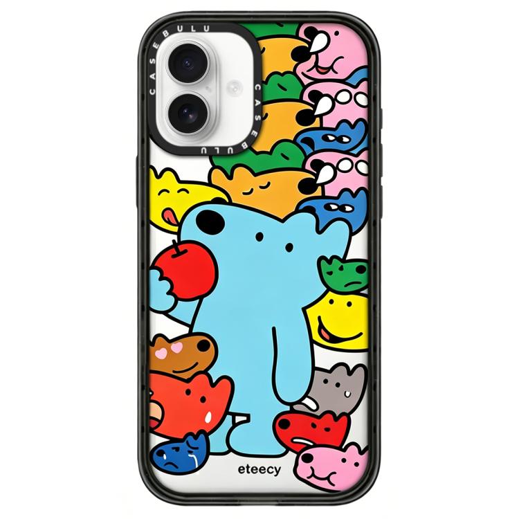 Custodia per telefono in acrilico trasparente con motivo a cani., For iPhone 16 Pro Max, For iPhone 16 Pro, For iPhone 16 Plus