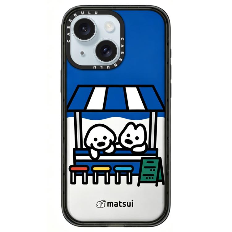 Custodia per telefono in acrilico trasparente con motivo a cani., For iPhone 15 Plus, For iPhone 15