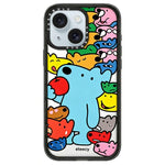 Custodia per telefono in acrilico trasparente con motivo a cani., For iPhone 15 Plus, For iPhone 15