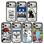 Custodia per telefono in acrilico trasparente con motivo a cani., For iPhone 16, For iPhone 15 Pro Max, For iPhone 15 Pro