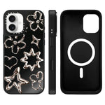 Custodia magnetica per telefono con specchio a specchio della serie "Uomo fluttuante"., For iPhone 16 Pro Max, For iPhone 16 Pro, For iPhone 16 Plus