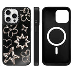 Custodia magnetica per telefono con specchio a specchio della serie "Uomo fluttuante"., For iPhone 16, For iPhone 15 Pro Max, For iPhone 15 Pro