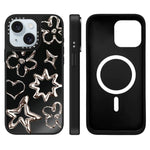 Custodia magnetica per telefono con specchio a specchio della serie "Uomo fluttuante"., For iPhone 15 Plus, For iPhone 15