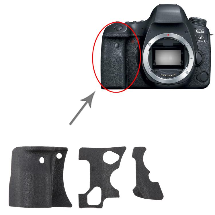 Set ricambi in pelle e gomma per Canon EOS 6D Mark II e 5D Mark I