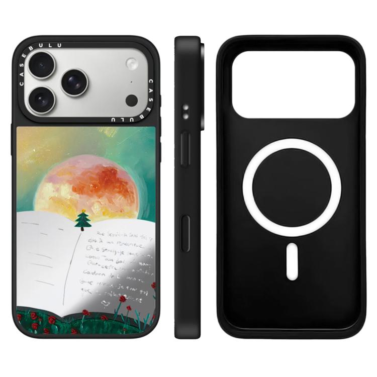 Custodia magnetica per telefono con specchio a specchio della serie "Uomo fluttuante"., For iPhone 17 Pro Max, For iPhone 17 Pro, For iPhone 17