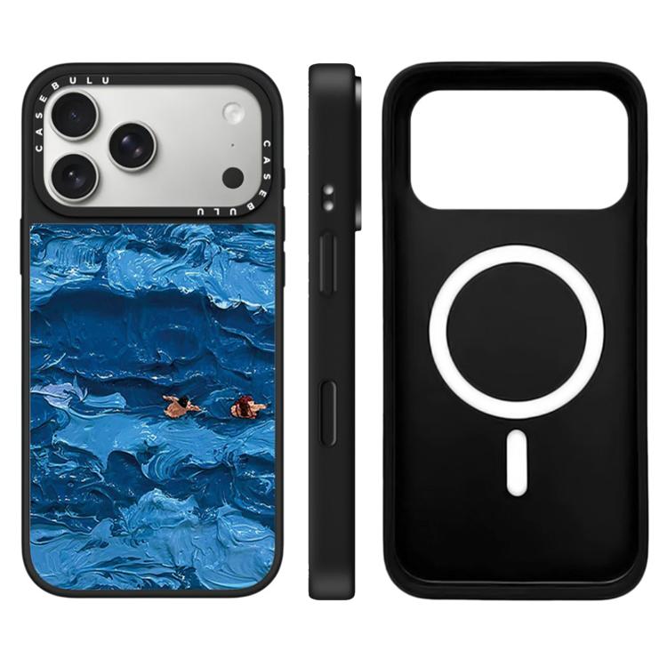Custodia magnetica per telefono con specchio a specchio della serie "Uomo fluttuante"., For iPhone 17 Pro Max, For iPhone 17 Pro, For iPhone 17