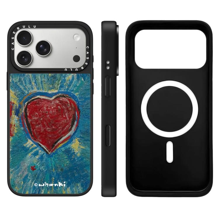 Custodia magnetica per telefono con specchio a specchio della serie "Uomo fluttuante"., For iPhone 17 Pro Max, For iPhone 17 Pro, For iPhone 17