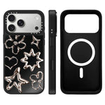 Custodia magnetica per telefono con specchio a specchio della serie "Uomo fluttuante"., For iPhone 17 Pro Max, For iPhone 17 Pro, For iPhone 17