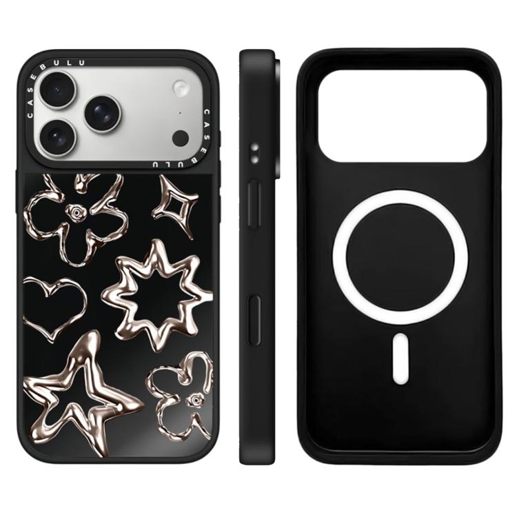 Custodia magnetica per telefono con specchio a specchio della serie "Uomo fluttuante"., For iPhone 17 Pro Max, For iPhone 17 Pro, For iPhone 17