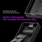 Box esterno per SSD M.2 NVMe THERMALRIGHT HR-EB109 con cavo da USB a Type-C e cavo da Type-C a Type-C., EB109 A-C & C-C Cable