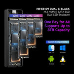 THERMALRIGHT HR-EB109 Box esterno per SSD M.2 NVMe/SATA a doppio protocollo con cavo da Type-C a Type-C, EB109 Dual Protocol