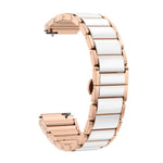 Cinturino per orologio xDfind in acciaio inossidabile con fibbia in oro rosa, ceramica e ceramica, For Huawei Watch GT 6 41mm / GT 5 Pro 42mm