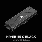 Box esterno per SSD M.2 NVMe THERMALRIGHT HR-EB115 con cavo da Type-C a Type-C., EB115 C-C Cable