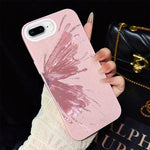 Custodia per telefono ibrida in PC e TPU con motivo a mezza farfalla e glitter IMD., For iPhone 8 Plus / 7 Plus, For iPhone 6 Plus / 6s Plus, For iPhone 6 / 6s