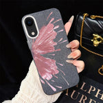 Custodia per telefono ibrida in PC e TPU con motivo a mezza farfalla e glitter IMD., For iPhone 11 Pro Max, For iPhone 11, For iPhone 11 Pro, For iPhone XS / X, For iPhone XR, For iPhone XS Max