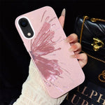 Custodia per telefono ibrida in PC e TPU con motivo a mezza farfalla e glitter IMD., For iPhone 11 Pro Max, For iPhone 11, For iPhone 11 Pro, For iPhone XS / X, For iPhone XR, For iPhone XS Max