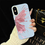 Custodia per telefono ibrida in PC e TPU con motivo a mezza farfalla e glitter IMD., For iPhone 11 Pro Max, For iPhone 11, For iPhone 11 Pro, For iPhone XS / X, For iPhone XR, For iPhone XS Max