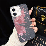 Custodia per telefono ibrida in PC e TPU con motivo a mezza farfalla e glitter IMD., For iPhone 11 Pro Max, For iPhone 11, For iPhone 11 Pro, For iPhone XS / X, For iPhone XR, For iPhone XS Max