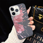 Custodia per telefono ibrida in PC e TPU con motivo a mezza farfalla e glitter IMD., For iPhone 11 Pro Max, For iPhone 11, For iPhone 11 Pro, For iPhone XS / X, For iPhone XR, For iPhone XS Max
