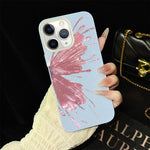 Custodia per telefono ibrida in PC e TPU con motivo a mezza farfalla e glitter IMD., For iPhone 11 Pro Max, For iPhone 11, For iPhone 11 Pro, For iPhone XS / X, For iPhone XR, For iPhone XS Max