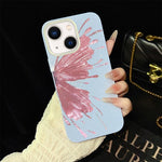 Custodia per telefono ibrida in PC e TPU con motivo a mezza farfalla e glitter IMD., For iPhone 15, For iPhone 14 Plus, For iPhone 14, For iPhone 14 Pro, For iPhone 14 Pro Max, For iPhone SE 2022 / SE 2020