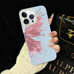 Custodia per telefono ibrida in PC e TPU con motivo a mezza farfalla e glitter IMD., For iPhone 15, For iPhone 14 Plus, For iPhone 14, For iPhone 14 Pro, For iPhone 14 Pro Max, For iPhone SE 2022 / SE 2020