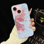 Custodia per telefono ibrida in PC e TPU con motivo a mezza farfalla e glitter IMD., For iPhone 16 Pro, For iPhone 16 Plus, For iPhone 16, For iPhone 15 Pro Max, For iPhone 15 Pro, For iPhone 15 Plus