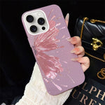 Custodia per telefono ibrida in PC e TPU con motivo a mezza farfalla e glitter IMD., For iPhone 16 Pro, For iPhone 16 Plus, For iPhone 16, For iPhone 15 Pro Max, For iPhone 15 Pro, For iPhone 15 Plus