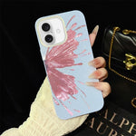Custodia per telefono ibrida in PC e TPU con motivo a mezza farfalla e glitter IMD., For iPhone 16 Pro, For iPhone 16 Plus, For iPhone 16, For iPhone 15 Pro Max, For iPhone 15 Pro, For iPhone 15 Plus