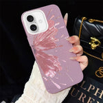 Custodia per telefono ibrida in PC e TPU con motivo a mezza farfalla e glitter IMD., For iPhone 16 Pro, For iPhone 16 Plus, For iPhone 16, For iPhone 15 Pro Max, For iPhone 15 Pro, For iPhone 15 Plus