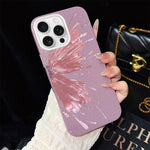Custodia per telefono ibrida in PC e TPU con motivo a mezza farfalla e glitter IMD., For iPhone 17e / 16e, For iPhone 17 Pro Max, For iPhone 17 Pro, For iPhone 17, For iPhone Air, For iPhone 16 Pro Max