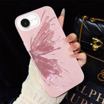 Custodia per telefono ibrida in PC e TPU con motivo a mezza farfalla e glitter IMD., For iPhone 17e / 16e, For iPhone 17 Pro Max, For iPhone 17 Pro, For iPhone 17, For iPhone Air, For iPhone 16 Pro Max