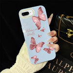 Custodia per telefono ibrida in PC e TPU con motivo farfalle da sogno e glitter IMD., For iPhone 8 Plus / 7 Plus, For iPhone 6 Plus / 6s Plus, For iPhone 6 / 6s