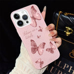 Custodia per telefono ibrida in PC e TPU con motivo farfalle da sogno e glitter IMD., For iPhone 13 Pro Max, For iPhone 13 Pro, For iPhone 13, For iPhone 12, For iPhone 12 Pro Max, For iPhone 12 Pro