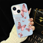 Custodia per telefono ibrida in PC e TPU con motivo farfalle da sogno e glitter IMD., For iPhone 13 Pro Max, For iPhone 13 Pro, For iPhone 13, For iPhone 12, For iPhone 12 Pro Max, For iPhone 12 Pro