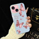 Custodia per telefono ibrida in PC e TPU con motivo farfalle da sogno e glitter IMD., For iPhone 16 Pro, For iPhone 16 Plus, For iPhone 16, For iPhone 15 Pro Max, For iPhone 15 Pro, For iPhone 15 Plus