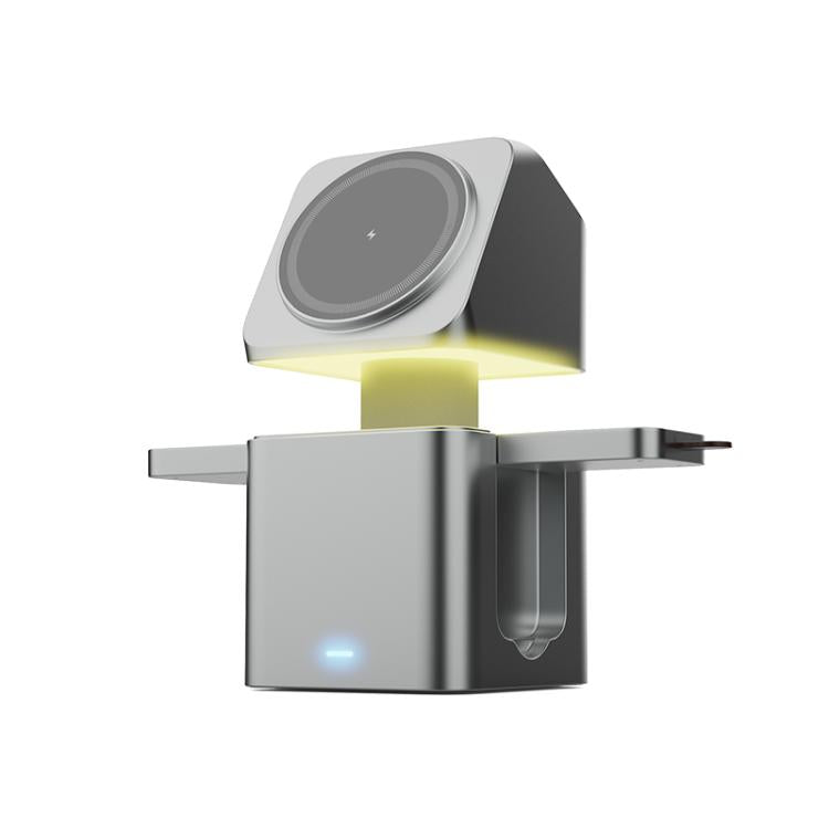 HS-V25 QI 15W Luce notturna 3 in 1 con caricatore wireless
