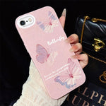 Custodia per telefono ibrida in PC e TPU con motivo a farfalle sfumate e glitter IMD., For iPhone 8 Plus / 7 Plus, For iPhone 6 Plus / 6s Plus, For iPhone 6 / 6s