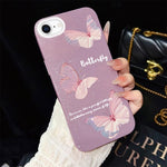 Custodia per telefono ibrida in PC e TPU con motivo a farfalle sfumate e glitter IMD., For iPhone 15, For iPhone 14 Plus, For iPhone 14, For iPhone 14 Pro, For iPhone 14 Pro Max, For iPhone SE 2022 / SE 2020