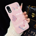 Custodia per telefono ibrida in PC e TPU con motivo a farfalle sfumate e glitter IMD., For iPhone 11 Pro Max, For iPhone 11, For iPhone 11 Pro, For iPhone XS / X, For iPhone XR, For iPhone XS Max