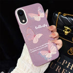 Custodia per telefono ibrida in PC e TPU con motivo a farfalle sfumate e glitter IMD., For iPhone 11 Pro Max, For iPhone 11, For iPhone 11 Pro, For iPhone XS / X, For iPhone XR, For iPhone XS Max