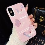 Custodia per telefono ibrida in PC e TPU con motivo a farfalle sfumate e glitter IMD., For iPhone 11 Pro Max, For iPhone 11, For iPhone 11 Pro, For iPhone XS / X, For iPhone XR, For iPhone XS Max