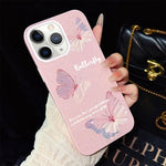 Custodia per telefono ibrida in PC e TPU con motivo a farfalle sfumate e glitter IMD., For iPhone 11 Pro Max, For iPhone 11, For iPhone 11 Pro, For iPhone XS / X, For iPhone XR, For iPhone XS Max